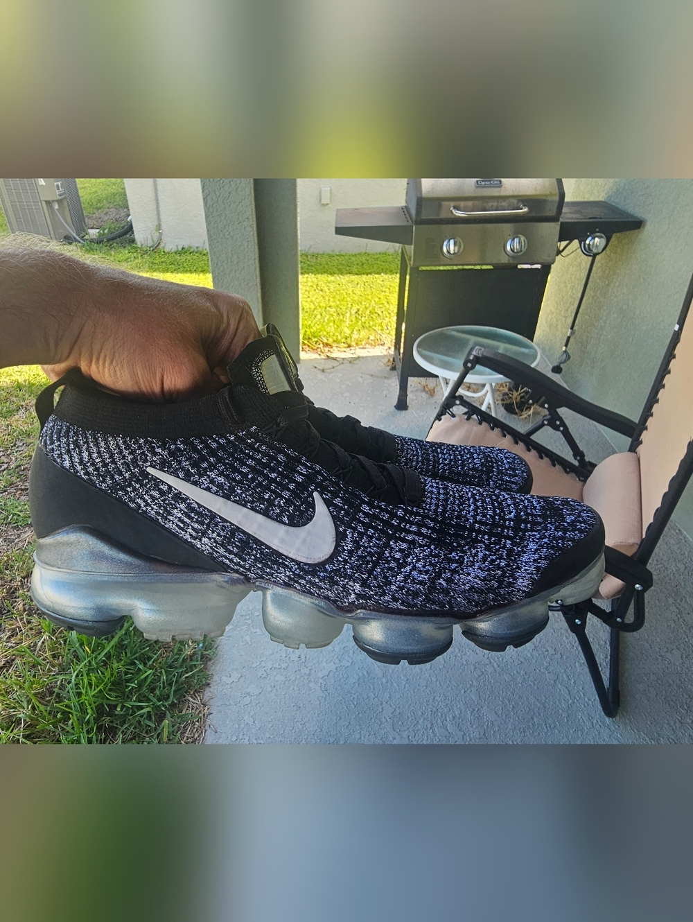 Size 10 - Nike Air VaporMax Flyknit 3 Oreo